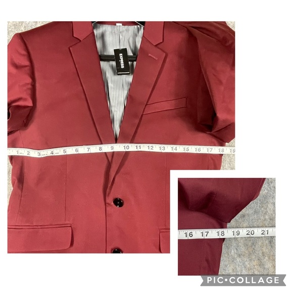 NWT Express Innovator Extra Slim Career Wedding Suit Jacket - Extra Slim 38R - Picture 14 of 16